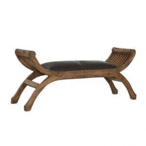 Shoe-Removing Chair Caobilla Leather