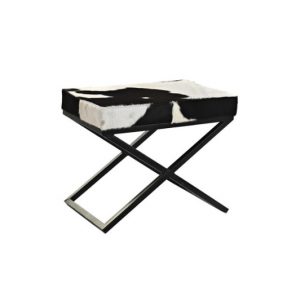 Shoe-Removing Chair Metal Leather Cow