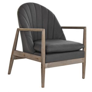 Armchair Spruce Polyester Dark Gray