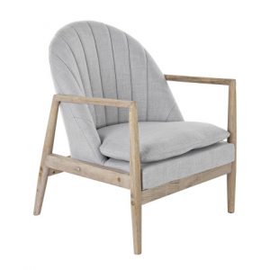 Armchair Spruce Polyester Light Gray