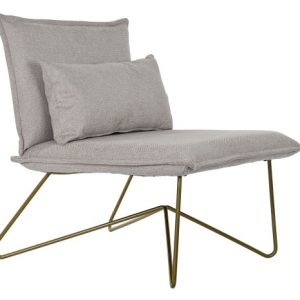 Armchair Polyester Metal With Cushion