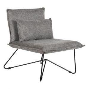 Armchair Polyester Metal With Cushion