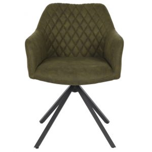 Chair Microfiber Metal Green
