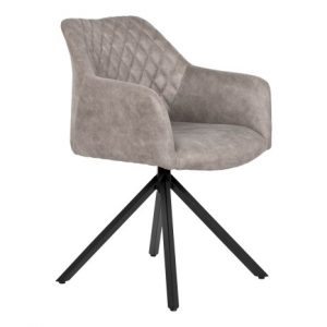 Chair Microfiber Metal Grey