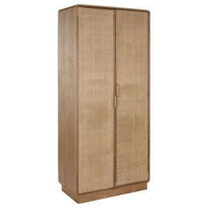 Rattan Oak Cabinet Natural Veneer