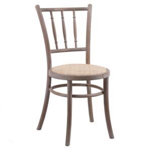 Chair Rubber Wood Rattan