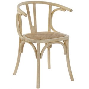 Chair Elm Rattan Rack Aged White