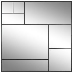 Mirror Iron Window Black