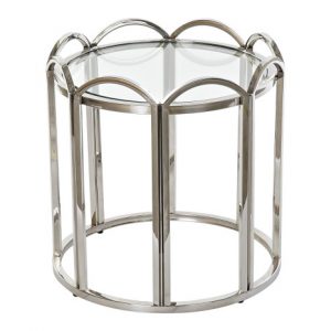 Side Table Metal Silver