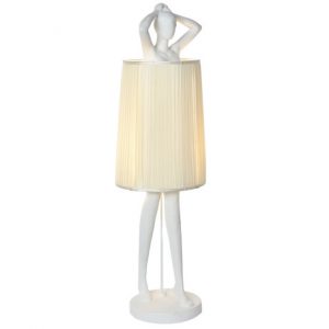 Floor Lamp Resin Dancer White