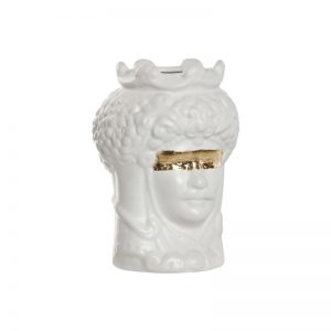 Porcelain Flower Pot Sicilian Moorish Head