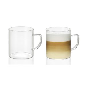 Set 2pcs Glass Mugs