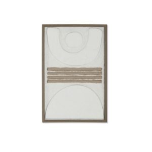 Picture Glass Papier-Mache Framed