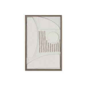 Picture Glass Papier-Mache Framed