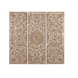 Wall Deco Set 3 MDF Mandala Aged