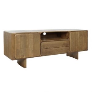 TV Cabinet Acacia Dark Brown