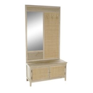 Rattan Hall Paulownia Coat Rack Natural