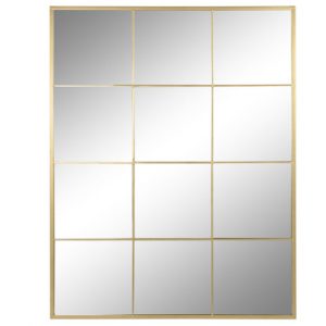 Mirror Iron Glass Window Gold