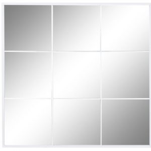 Mirror Iron Glass Window White
