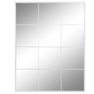 Mirror Iron Glass Window White