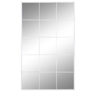 Mirror Iron Glass Window White