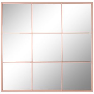 Mirror Iron Glass Window Pale Pink