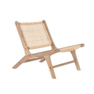 Chair Teak Rattan Natural