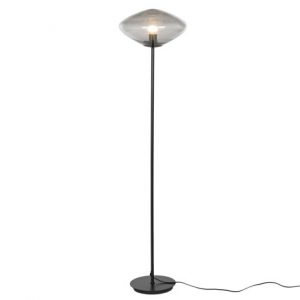 Floor Lamp Metal Glass Grey