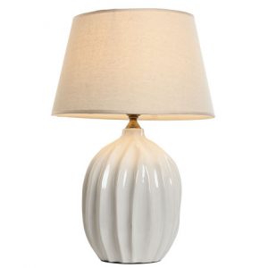 Table Lamp Porcelain Cotton Waves