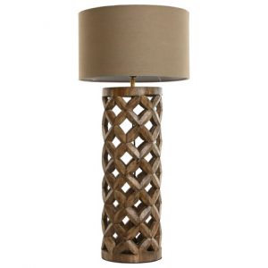 Table Lamp Mango Polyester Natural