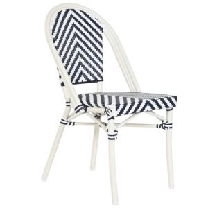 Chair Aluminium Synthetic Rattan Blue