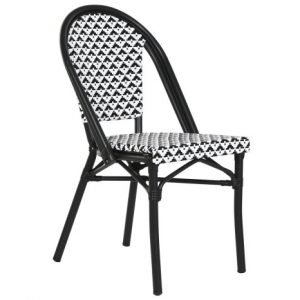 Chair Aluminium Textiline Black