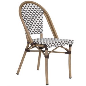 Chair Aluminium Textiline Brown
