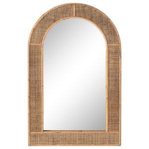 Mirror Rattan Glass Natural