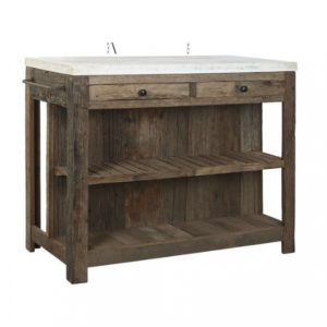 Isla Cocina Recycled Wood 2 Drawers