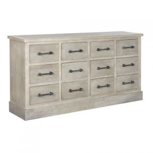 Chest Of Drawers Madera De Hevea Metal
