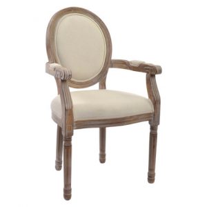Chair Wood Polyester Natural