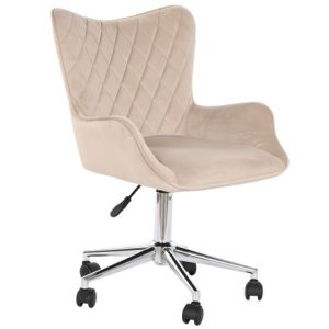 Chair Polyester Metal Cream