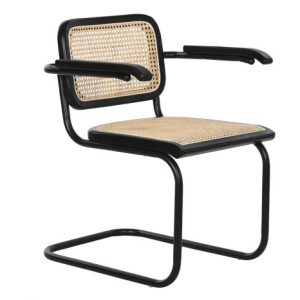 Chair ELM Rattan Black