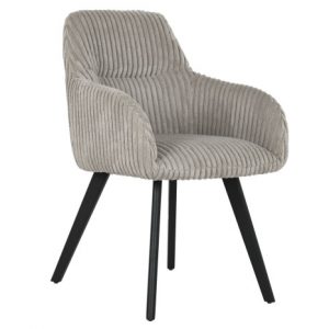 Chair Polyester Metal Velveteen Grey