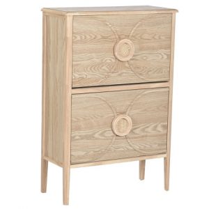 Shoe Rack Spruce MDF Natural