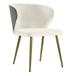 Chair Polyester Metal White