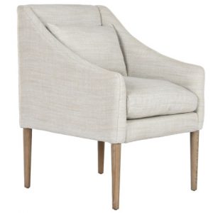 Chair Ash Polyester Decape White