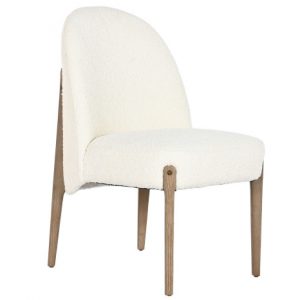 Chair Ash Polyester Decape White
