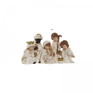Nativity Set 6pcs Resin White