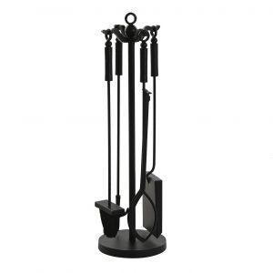 FirePlace Set Steel Black