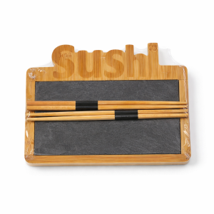 Sushi Serving Set – Bamboo & Slate