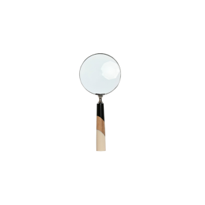 Glass & Bamboo Magnifying Glass