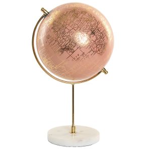 Pink PVC Iron & Marble Globe 