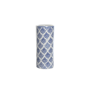 Porcelain Umbrella Stand White & Blue